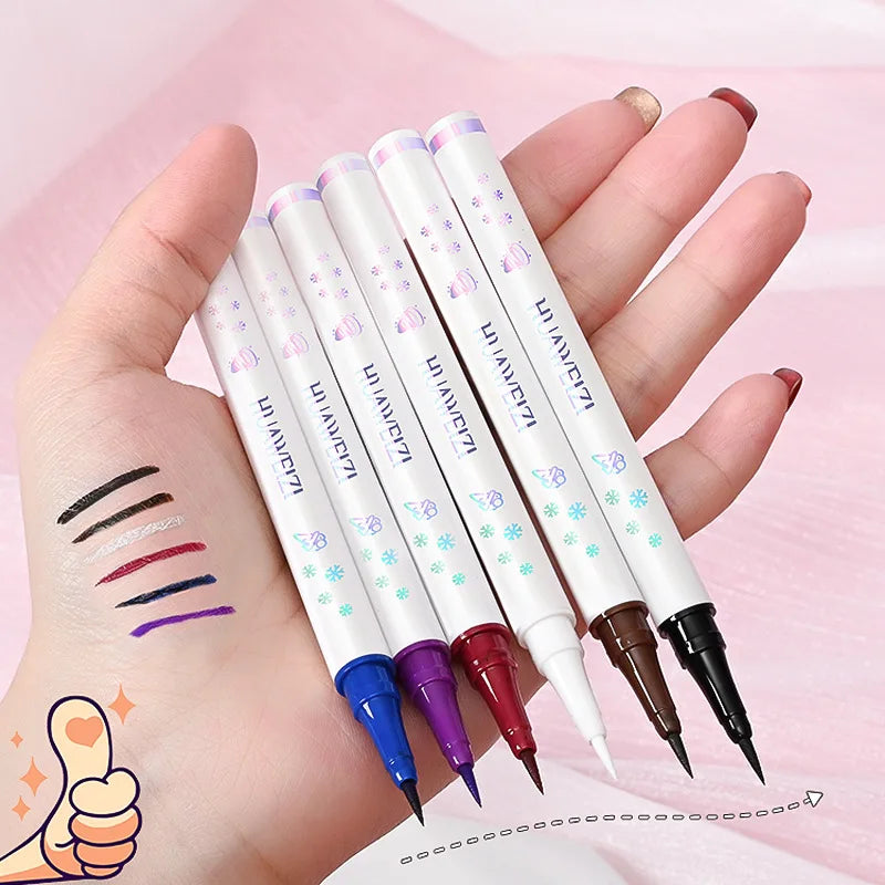 Red Matte Eyeliner Pencil Long Lasting Eye Makeup Liquid Eyeliner