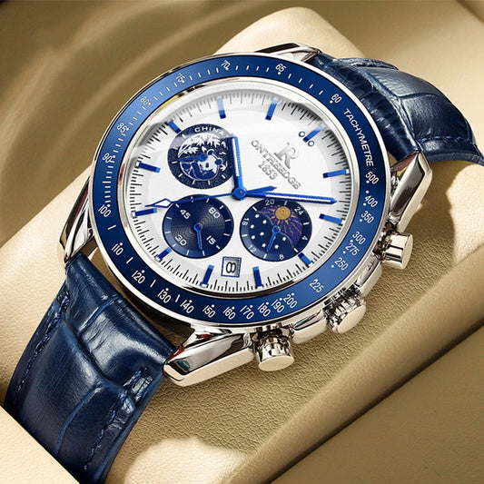 Luxury Man Watch High Quality Waterproof Chronograph Luminous Men's Wristwatch