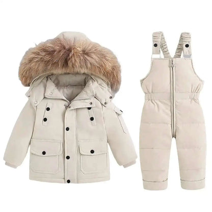 Children clothing Set Winter Warm Down Jacket Jumpsuit Baby Coat parka Boy Snowsuit toddler girl kids clothes infant overcoat