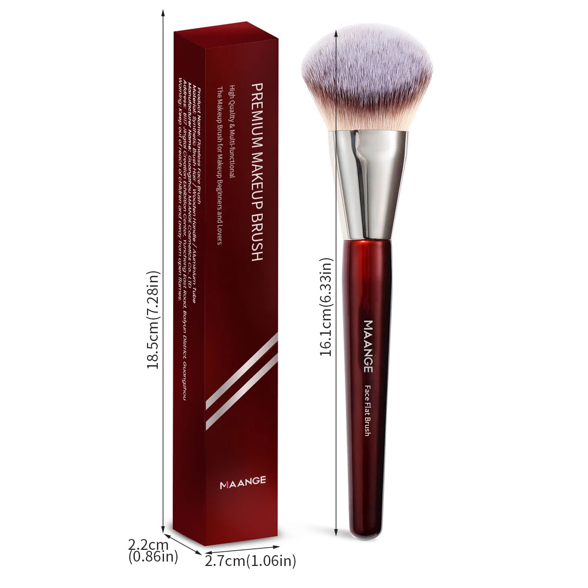 Angle Foundation Makeup Brush Concealer Blush Blending Soft Dense Hair Brush
