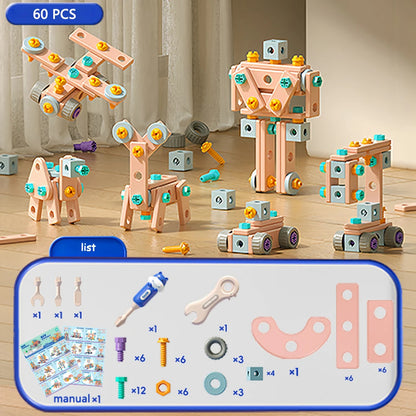 Children's DIY Nut Assembly Toy Set Suitable for Kids