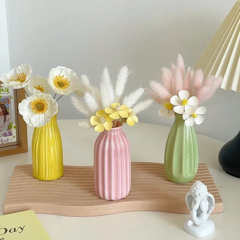 Nordic Ceramic Vase Creative Flower Vases for Wedding Decoration