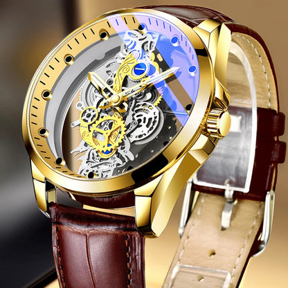 Luxury Men's Business Watches Men Silver Stainless Steel Quartz Watch
