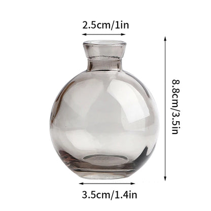 Nordic Glass Vase Transparent Small Flower Pot Ornament Hydroponic