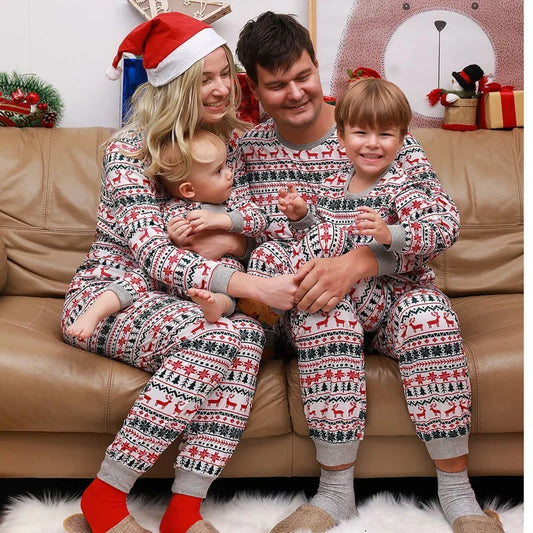 Christmas Family Pajamas Set Adult Kid Sleepwear 2PCS Family Pyjamas Sets