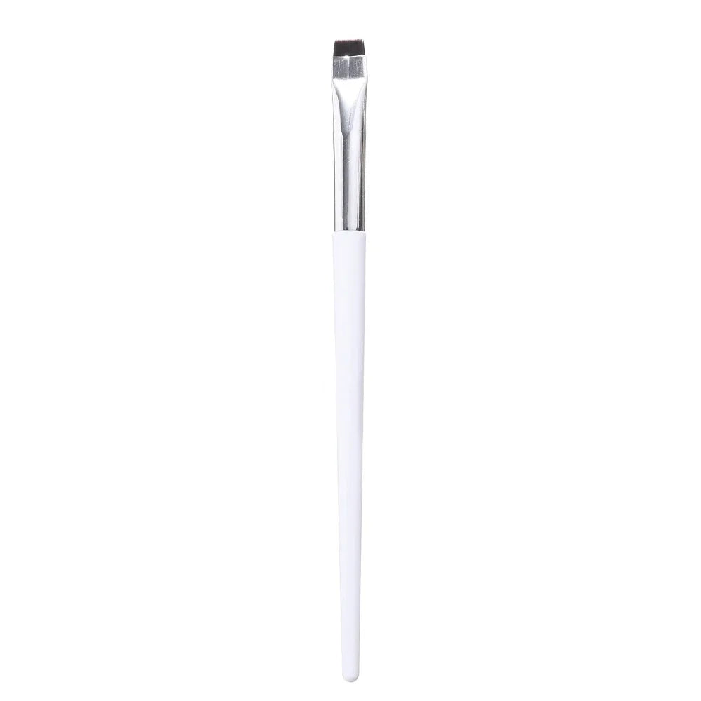 Eyeliner Eyebrow Brush Angled Flat Head Fiber Hair Brow Contour Eyeliner