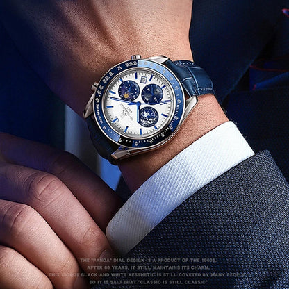 Luxury Man Watch High Quality Waterproof Chronograph Luminous Men's Wristwatch