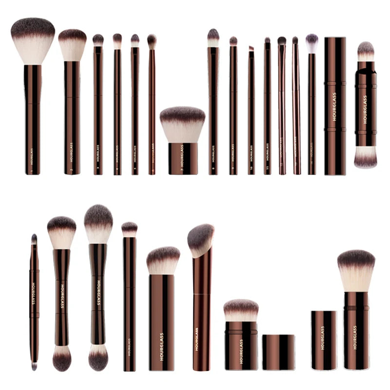 Hourglass Makeup Brush Set & Kit Include Powder Foundation Concealer Lip Blusher