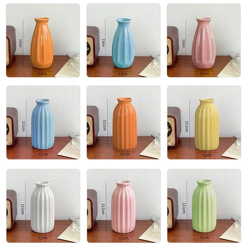 Nordic Ceramic Vase Creative Flower Vases for Wedding Decoration