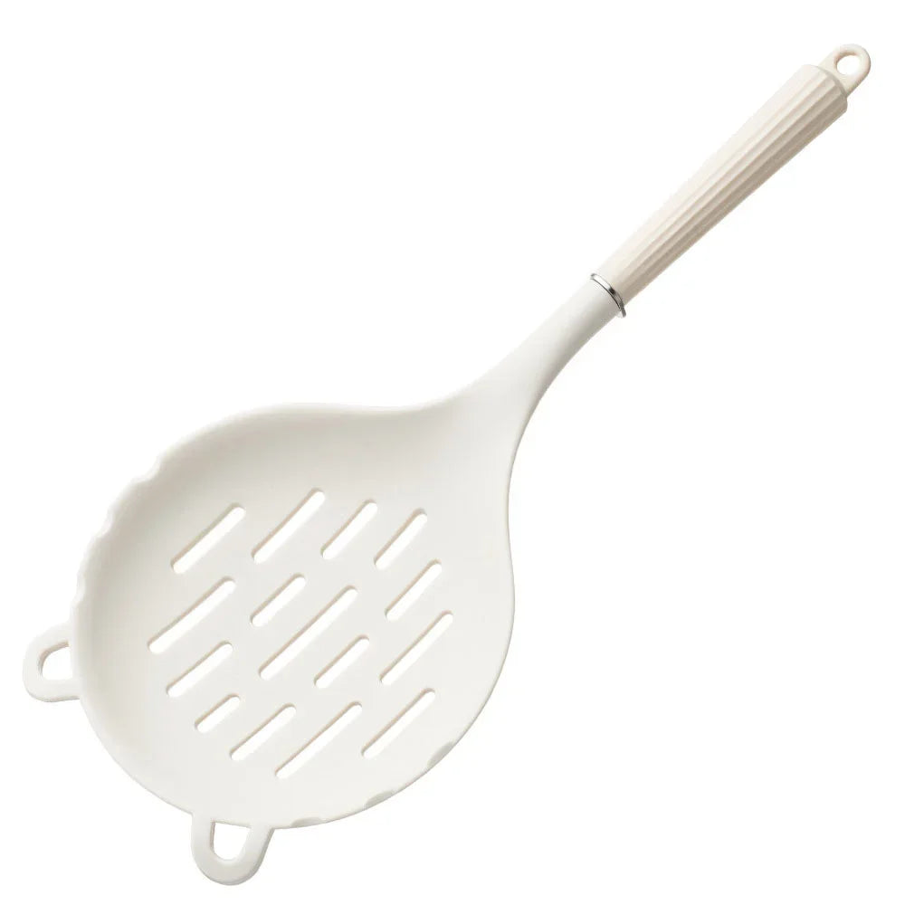 1Pcs Silicone Food Strainer Colander Spoon Gadget Creative Cooking Spatula Large Colander Soup Strainer Household Kitchen Tool