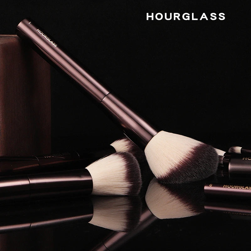 Hourglass Makeup Brush Set & Kit Include Powder Foundation Concealer Lip Blusher