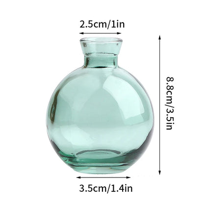 Nordic Glass Vase Transparent Small Flower Pot Ornament Hydroponic