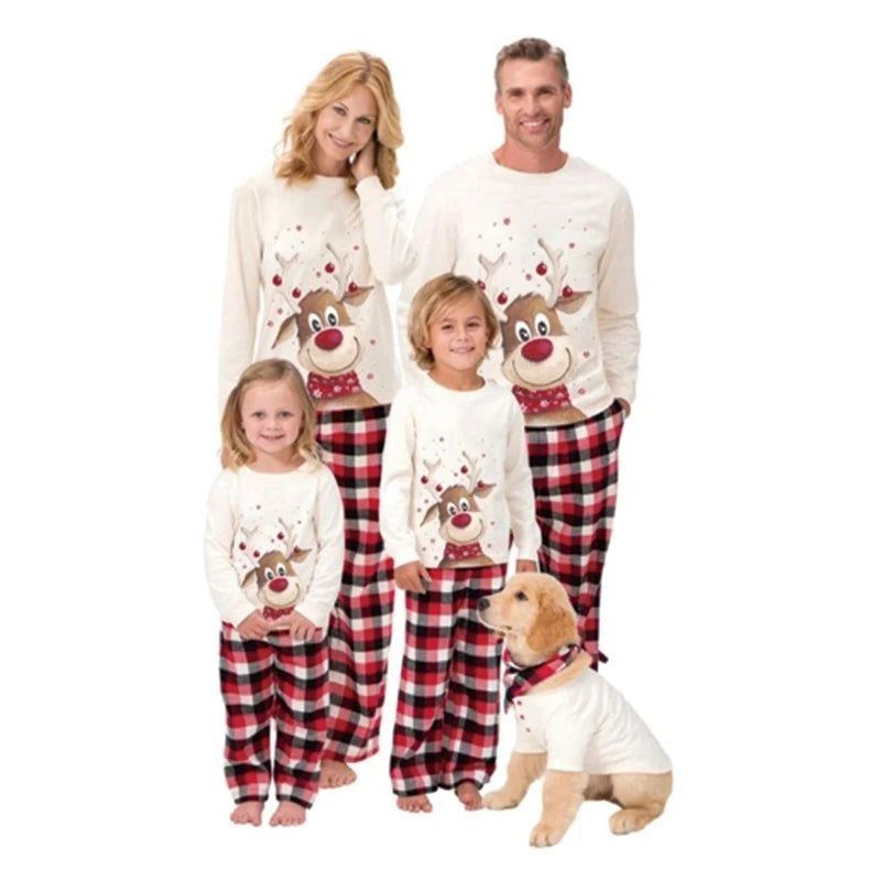 Christmas Family Pajamas Set Adult Kid Sleepwear 2PCS Family Pyjamas Sets