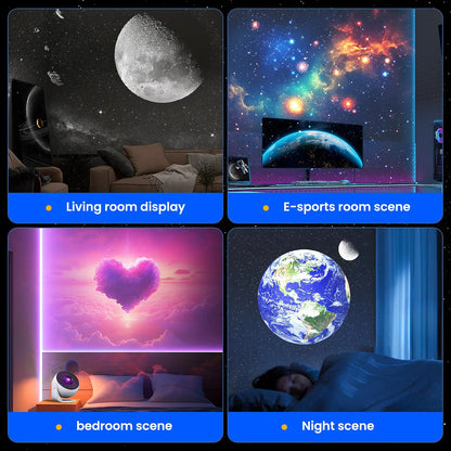 HD Image Planetarium Galaxy Starry Projector Pro Version Larger LED Light