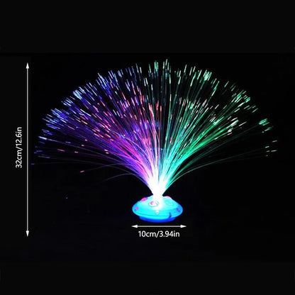 Colored LED Fiber Optic Light Night Lamp Holiday Christmas