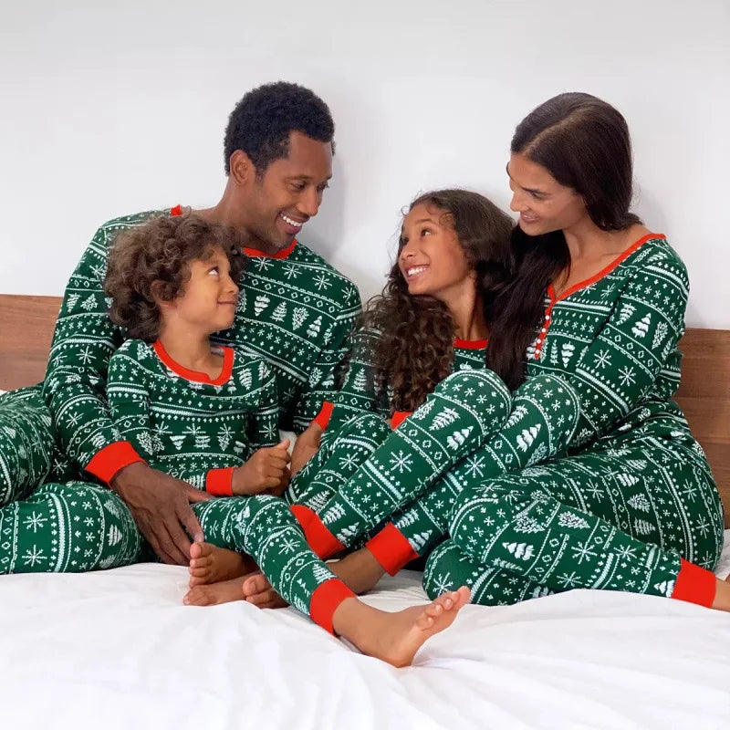 Christmas Family Pajamas Set Adult Kid Sleepwear 2PCS Family Pyjamas Sets