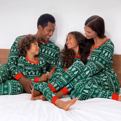 Christmas Family Pajamas Set Adult Kid Sleepwear 2PCS Family Pyjamas Sets